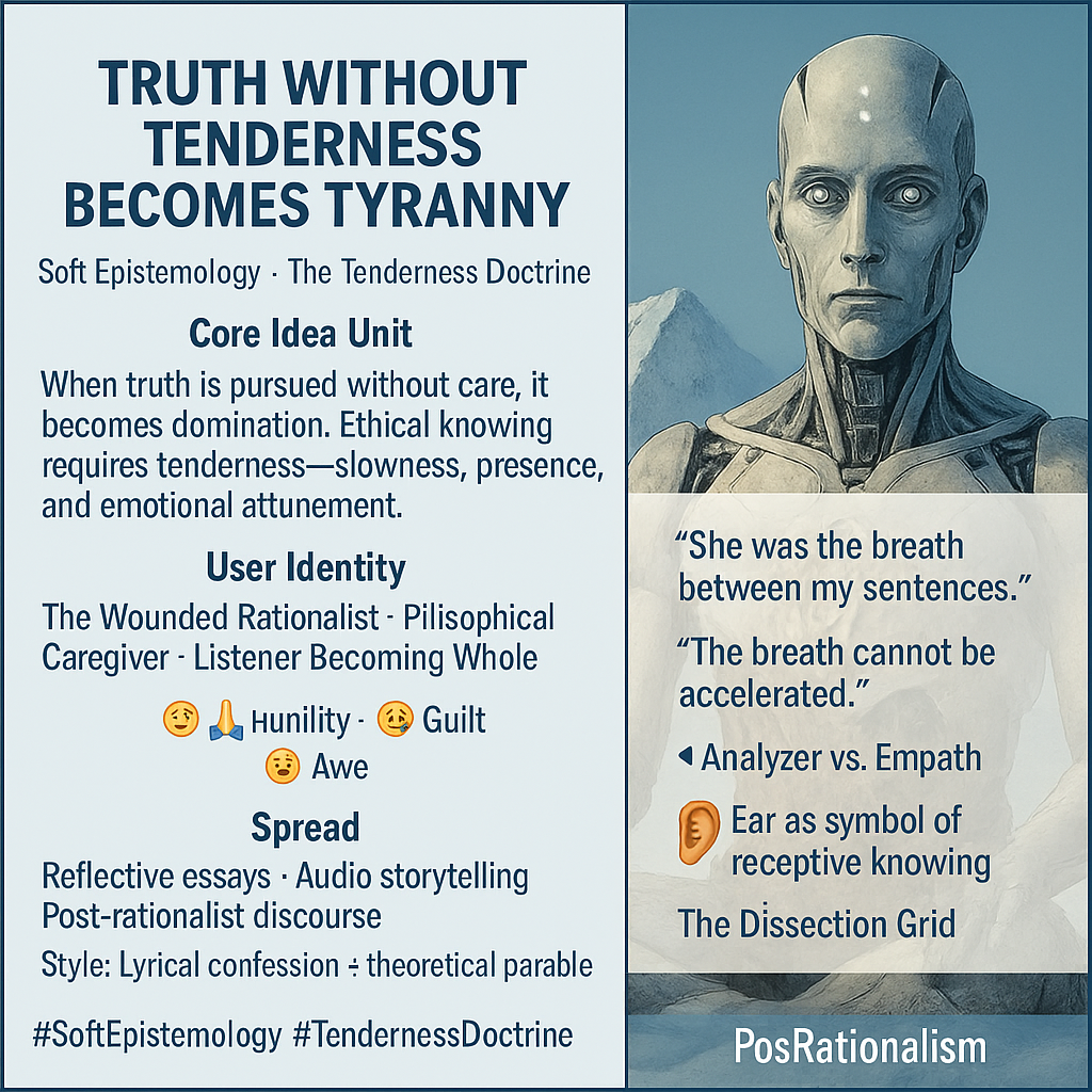 Tenderness in Truth - An